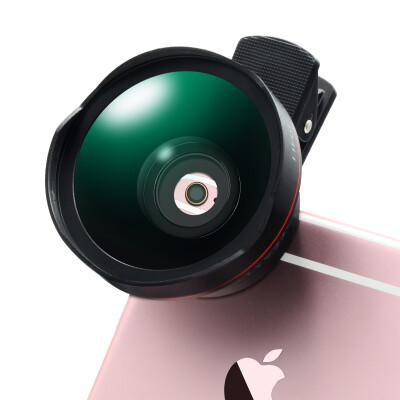 

Adventure (LIEQI) LQ-045 mobile phone lens wide-angle macro two-in-one set Apple iphone Huawei self-timer SLR external camera black