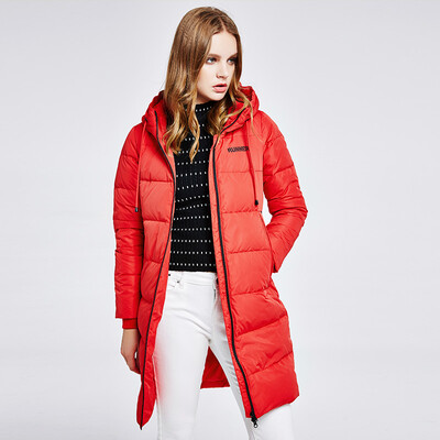 

Snow in the winter women&39s down jacket women loose hooded thick jacket in the long section X1601724 Xinyanghong 1062 165