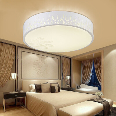 

NVC LED Ceiling Light Bedroom Light Live Room Study Lamps Pond Moonlight Series Round Two-color Dimming 18W