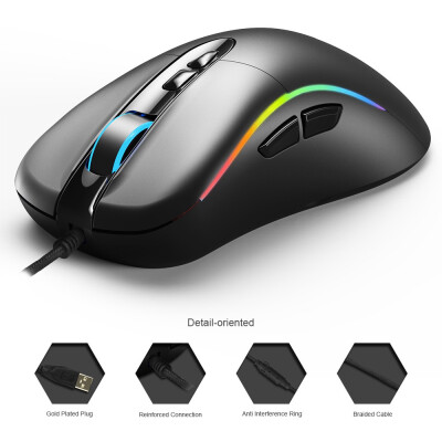 

ACGAM G502 LED lighting Avgo3050 4000DPI Wired Gaming Mouse