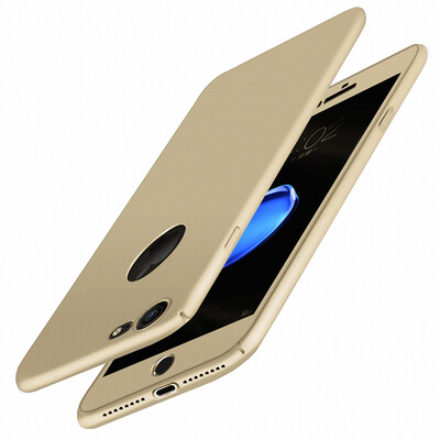 

Mo вентилятор Apple 7 мобильный телефон оболочки iphone7 защитная крышка все включено anti-fall матовая жесткая оболочка телефонные гарнитуры мужчин и женщин модели приманок (отправить фильм высокой четкости) шампанское золото