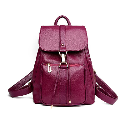 

New Luxury Women Leather Backpack School Bags For Teenagers Girls Designer Travel Bag Vintage Women Backpacks Mochilas Escolar