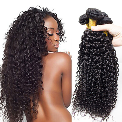 

Malaysian Kinky Curly Virgin Hair 4 Bundle Deals Malaysian Curly Hair Weave Afro Kinky Human Hair Weave Cheap Hair Bundles #1B