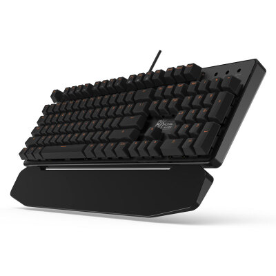 

RK ROYAL KLUDGE 920 mechanical keyboard 104 key comes with a hand-held removable body can be pluggable game lol no punch keyboard black green axis