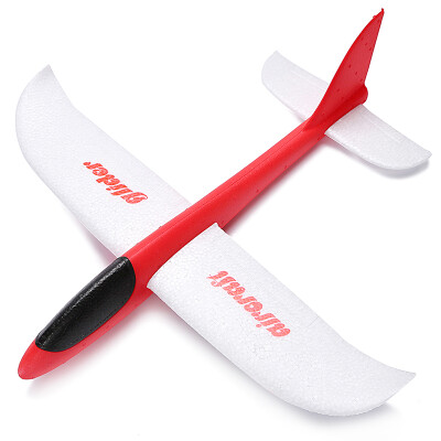 

Papamama gliding aircraft large 48cm hand throwing foam aircraft fight plug model children outdoor toys red B2013