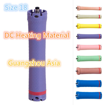 

2017 hot sale hair perm roller rod curler DC material water-proof 36V size 18