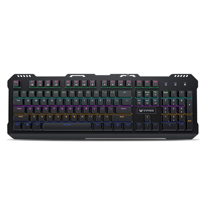 

Rapo V560 Blending Machine Keyboard Game Keyboard Backlit Keyboard Computer Keyboard Notebook Keyboard Black Green Axis