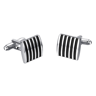 

Yoursfs Stainless Steel Blue Stripe Mens Business Wedding Cuff Links Father