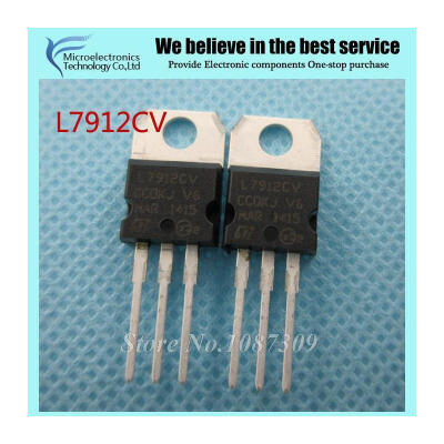 

10pcs free shipping L7912CV L7912 KA7912 MC7912 Voltage Regulator -12V 15A TO-220 new original