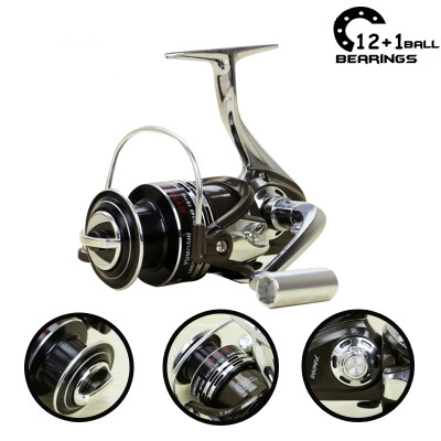 

12+1BB 5.5:1 Spinning Reel Carp Fishing Reels Feeder Metal Aluminum Fishing Reel Carretilha de pesca Moulinet shimano