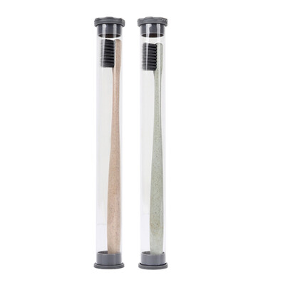 

Wheat Black Bamboo Toothbrush 124 pcs Portable Soft Charcoal Tooth Brush Tongue Cleaner For Kids And Adults