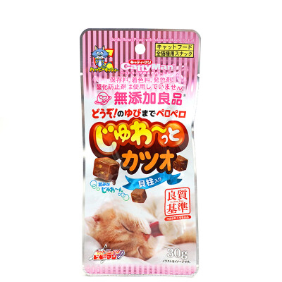 

Doo Doggy Man Pet Snacks No Add Presence Fresh Juices Bonito Fish - Scallop Columns 30g Cat Snacks