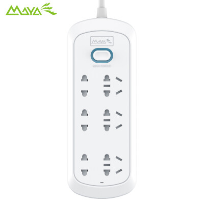 

Maya (MAYA) the new national standard 6 1.8 m anti-electric total control switch socket / plug / plug board SY-T233 (1.8M