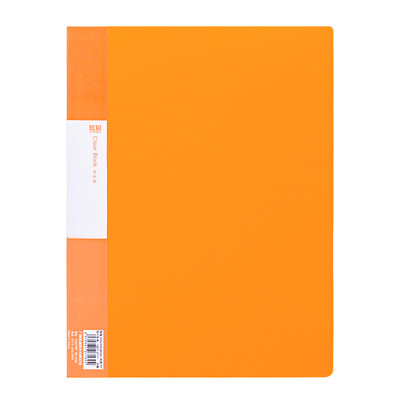 

Guangbo 60 pages A4 information book archive file book office supplies colorful orange A36885