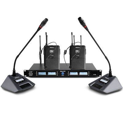 

Shinco H83 Беспроводный микрофон One-Tue 4-U Recipient Headset Профессиональная сценическая производительность Конференц-микрофон