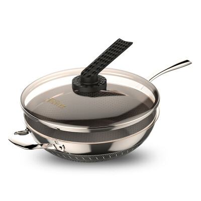 

Jingdong supermarket drill technology ZUANJ no smoke non-stick wok 30CM304 stainless steel pot Induction Cooker Gas General ZJ-DBW30 H