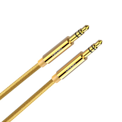 

Lenovo Lenovo AV01 Tuhao gold 3 m mobile phone audio cable aux car with 3.5mm male to public cable for car phone flat panel TV radio