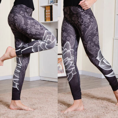 

CANIS@Women Waist Yoga Fitness Leggings Running Gym Stretch Sports Pants Trousers