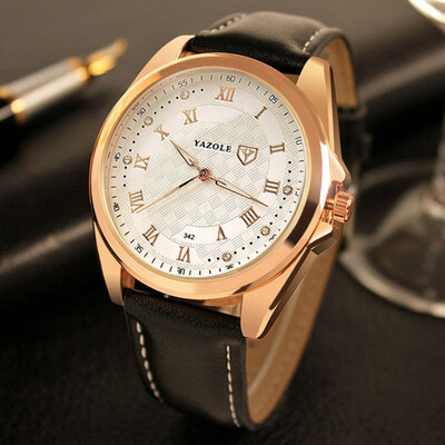 

YAZOLE Luxury Fashion Gold Wristwatch 2017 Men Watches Top Famous Brand Male Clock Quartz Watch Elegant Watch