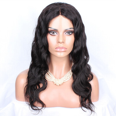 

Glueless Full Lace Human Hair Wigs 100% Brazilian Water Wave For Black Women