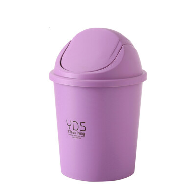 

Ai Xin is still the new YSD shaking plastic color trash can violet 9.2L