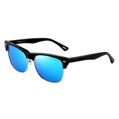 

Parsons PARZIN retro couples section polarized sunglasses fashion half-frame sunglasses 9600 black box G15 film