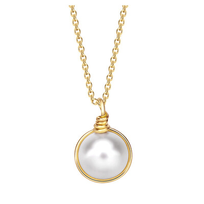 

Примечание Goldfilled AFFINER золота 14K пресноводная жемчужина ожерелья провести серию Кинг Тиан женских моделей ключицы цепь AFP2069