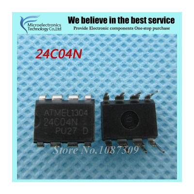 

10PCS free shipping AT24C04N 24C04N 24C04 AT24N04 DIP-8 EEPROM (512x8) 4K 1.8-5.5 new original