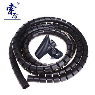 

Suoli cable organizer cable duct black diameter 28mm length 3m with cable management clip SL-DX30