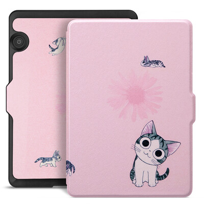 

Pottery fit Kindle 1499 version of the protective cover shell Kindle Voyage navigation dedicated painting sleep cuff reverie cat