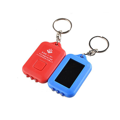

Mini Solar light Keychain 3 led flashlightSolar panels rechargeable led Emergency Solar flashlight for Hiking camping