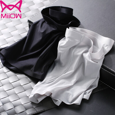 

Cat (MiiOW) [2] men's underwear ice silk ultra-thin sexy flat underwear men breathable U convex smooth and transparent seamless four corners underwear