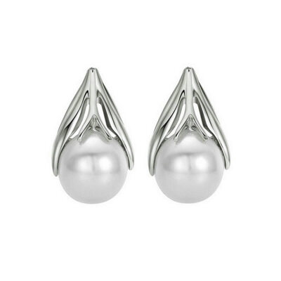 

Yoursfs@ Female Stud Earrings OL Style Simulated-pearl Earrings For Women Fashion Jewelry Anniversary Gift