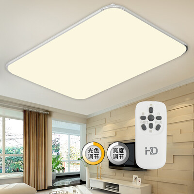 

HD LED освещение потолочный светильник современный живой мой минималистский дистанционного бесступенчатое затемнением и цвет 80W Silver Series