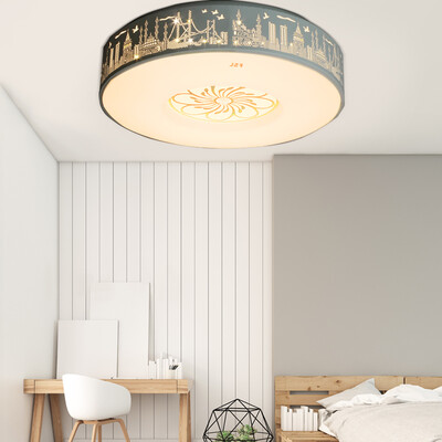 

Jingdong Supermarket Foshan Lighting FSL LED Bedroom Light Round Dimmable Color Simple Modern Ceiling 24W Jin Yunyuan 29004