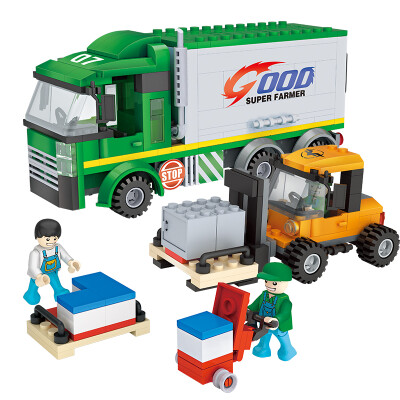 

(COGO) new city series of building blocks BRT fast bus fight plug Enlightenment educational toys boy children birthday birthday gift 545 tablets 4143