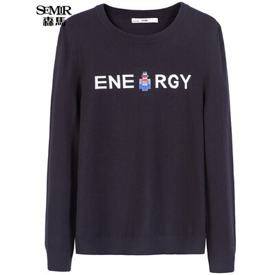 

Semir Knitwear Men's Round Collar Set Letter Characters Sweater Tide 14316071017 Medium Yellow M