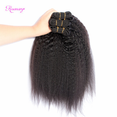 

Brazilian Hair Weave Bundles Yaki Human Hair 2Pcs brazilian virgin hair weaves Unprocessed Brazilian Virgin Kinky Straight Hair