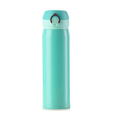 

[Jingdong Supermarket] excellent Amoy off stainless steel double insulation cup office sports outdoor travel water bottle readily cup 500ml blue-green