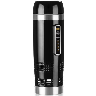 

Taicheng TAI CHENG Car Electric Cup Heating Cup Hot&Cold Cup Kettle 12V Travel 100 Degree Stainless Steel B06 Champagne