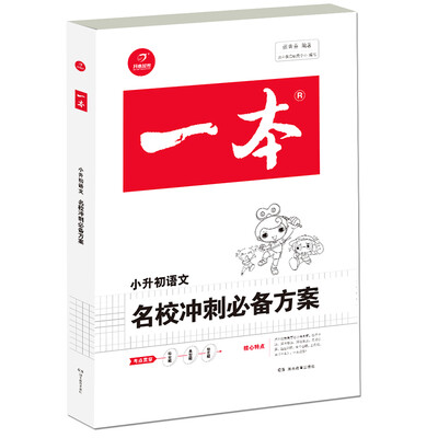 

2018年一本　名校冲刺必备方案　语文小学升初中总复习资料　开心考试