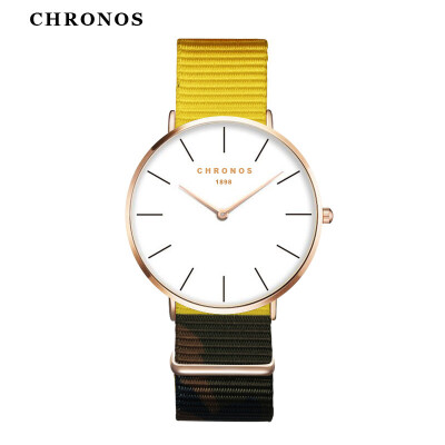 

Women Fashion Watches 2017 Unisex Nylon Watches CHRONOS Rose Gold Ladies Elegant Clock Men Simple Wrist Watch