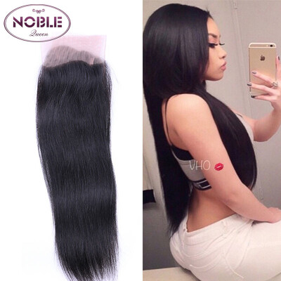 

Indian Lace Closure Straight Remy Hair Natural Color 100 Human Hair Middle Part 4x 4 Free Shipping