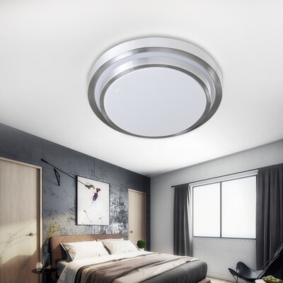 

【Jingdong Supermarket】 NVC Lighting (NVC) Ceiling Light led lamp bedroom balcony aisle light creative double-layer design borders round monochromatic light 18W