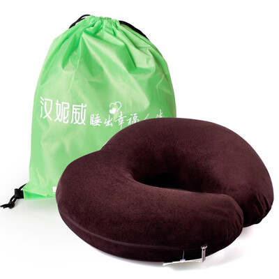 

Han Ni Wei memory cotton heart-shaped neck pillow travel leisure office U-shaped pillow travel office lunch break pillow 8HP087013 coffee