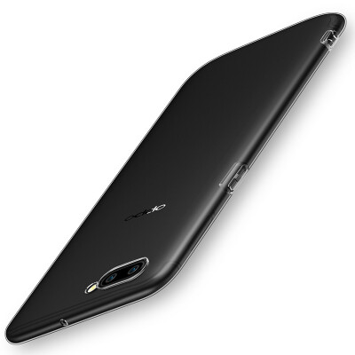 

(ESR) OPPO R11 Plus Phone Case / Case All-inclusive Transparent Silicone Anti-Wrong Soft Case Primary Color Series Gel Black For -Oppo R11 Plus