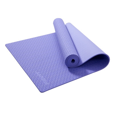 

Pu special special POVIT TPE6mm monochrome yoga mats double-sided non-slip sports fitness mat dark blue (including net bag and strap) P-985