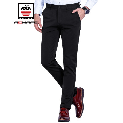 

AEMAPE casual pants business Slim trousers free hot stretch pants 7916 black 30