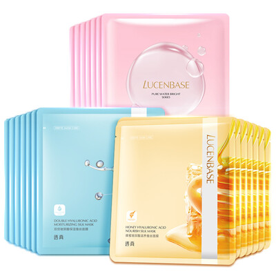

Transparent LUCENBASE Hyaluronic Acid Moisture Mask Mask 21 Replenishment Moisturizing Brightening Mask