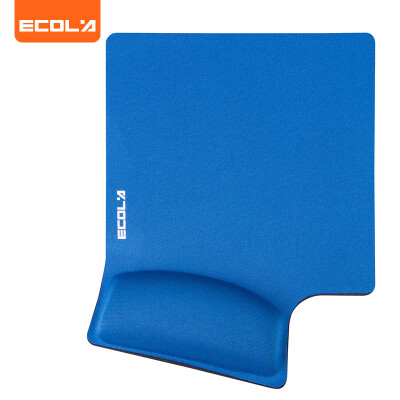 

ECOLA 14 ° Wrist Rest Mouse Pad Super Large Slow Rebound Memory Wrist Rest Office Wrist Prevent Mouse Hand Blue MPD-014PBL